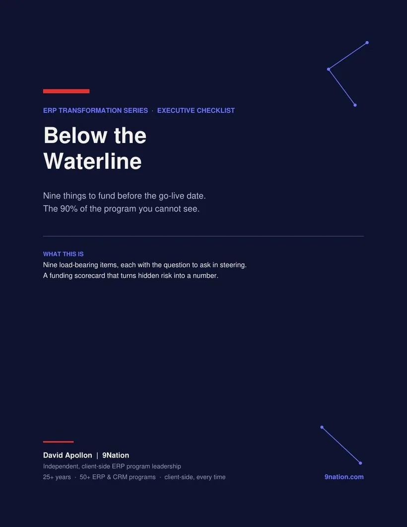 Below the Waterline checklist PDF cover