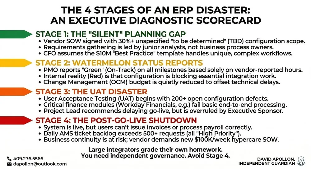 The 4 Stages of an ERP Disaster