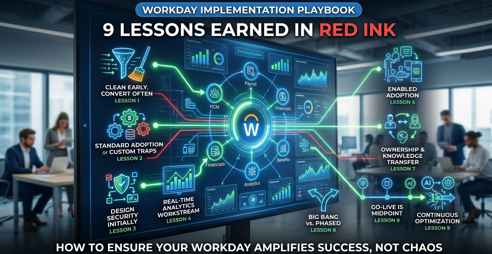 Workday Implementation Playbook, 9 lessons earned in red ink